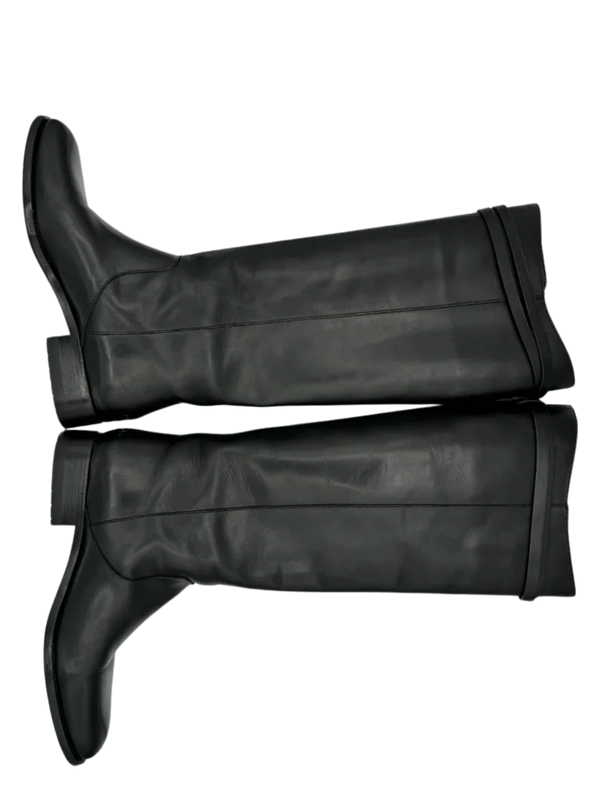 JIMMY CHOO Hyson Leather Riding Boots Size 39