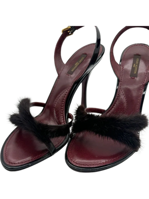 Louis Vuitton Mink Fur Sandals - *Brand New*