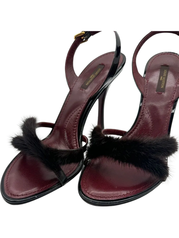 Louis Vuitton Mink Fur Sandals - *Brand New*
