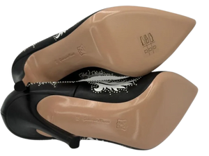 Gianvito Rossi Santa Fe Studded Pumps in Black Leather *NEW*