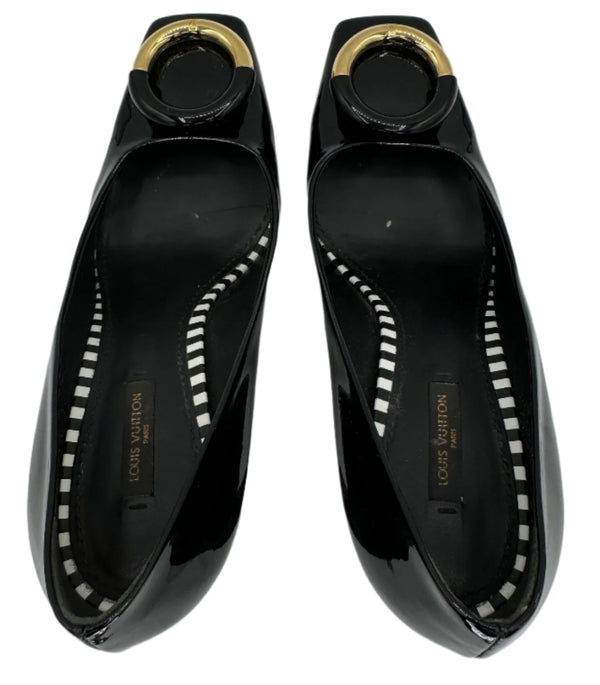 Louis Vuitton "Uptown" Pumps in Patent Leather - Size 39