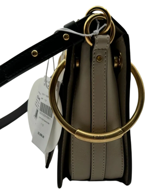 Chloe Calfskin Suede Small Roy Bag Motty Grey *NEW*