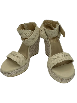 Stuart Weitzman Elixir Braided Leather Wedge Sandal *NEW*