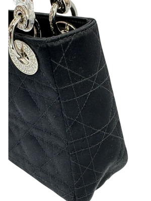 Christian Dior Mini Satin "Lady Dior" bag