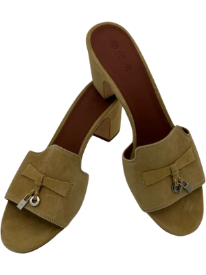 LORO PIANA Summer Charms embellished suede mules *NEW*