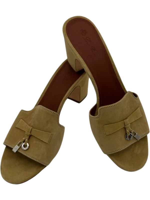 LORO PIANA Summer Charms embellished suede mules *NEW*