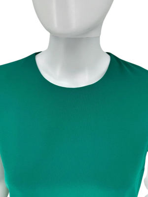 Victoria Beckham Double Ruffle Cap Sleeve Dress