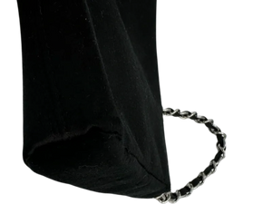 Chanel Black Satin Baguette Pochette Beaded Shoulder Bag