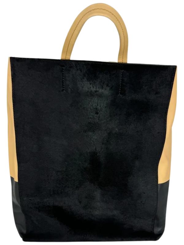 Celine Ponyhair Vertical Bi Color Cabas Tote *NEW*