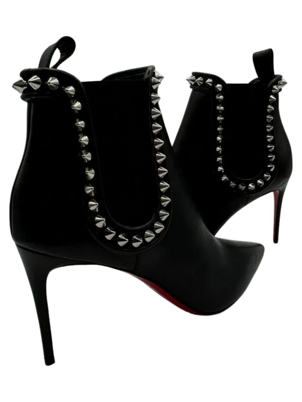 Christian Louboutin - Capaboot 85mm Spiked Napa Stiletto Ankle Boot Sz. 39.5