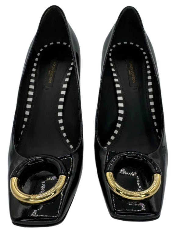 Louis Vuitton "Uptown" Pumps in Patent Leather - Size 39