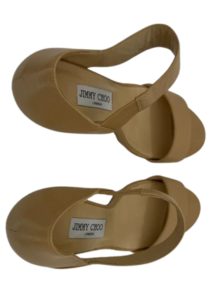 Jimmy Choo Alana Leather Double-Band Sandals