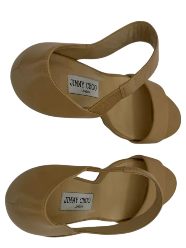 Jimmy Choo Alana Leather Double-Band Sandals