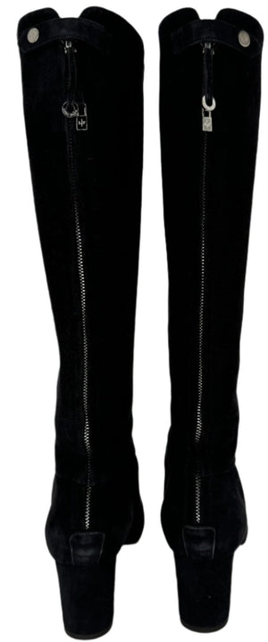 Loro Piana “Jeanne” Suede Knee Boots - Sz 39
