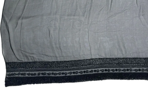 Pamella Roland Beaded Trim Sheer Shawl