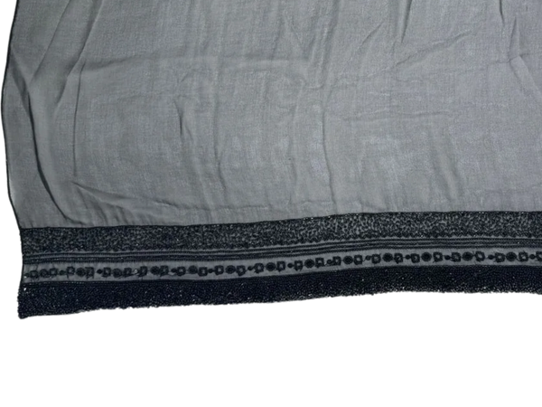 Pamella Roland Beaded Trim Sheer Shawl