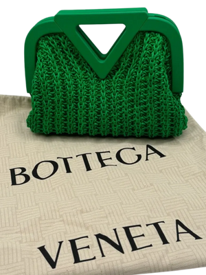 Bottega Veneta Calfskin Crochet The Point Triangle Bag