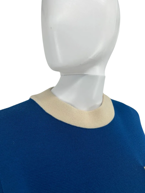 Gucci Blue Knit Wool Mini Dress – Size Large