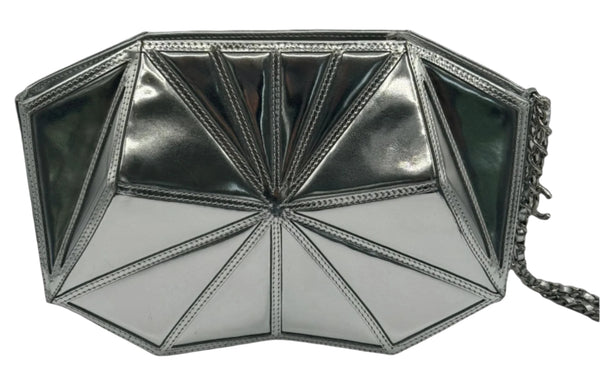 Chanel Midnight Swim Silver Clutch in Patent Leather S/S 2012