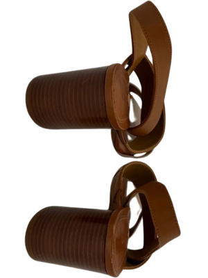 Chloe Mia Two Tone Block Heel Sandals