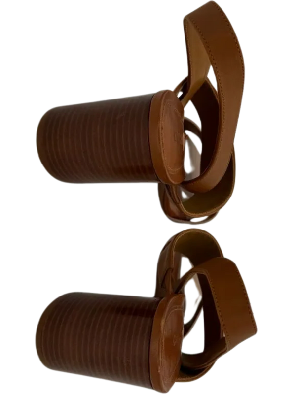 Chloe Mia Two Tone Block Heel Sandals