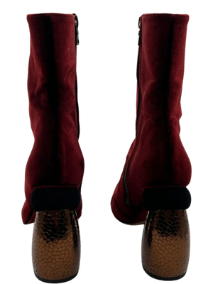 Dries Van Noten - Velvet Ankle Boots - Size 39