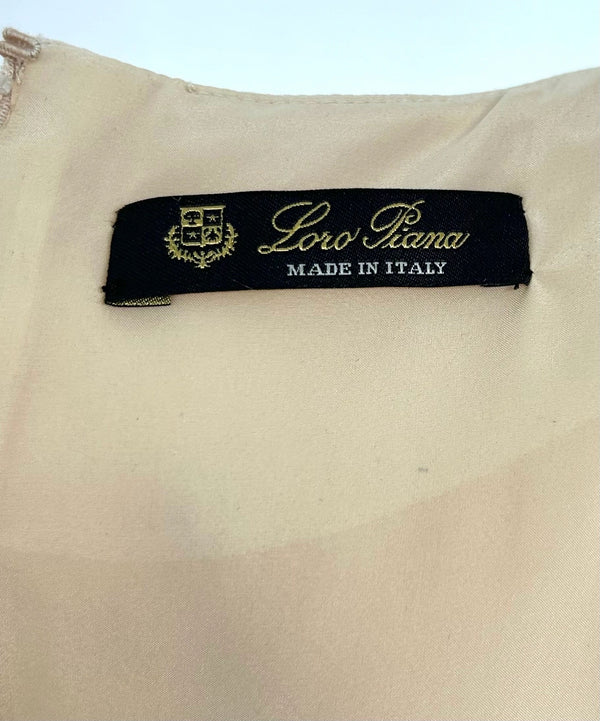 Loro Piana Brigit Ivory Wool & Silk Sleeveless Dress - IT 46- NWT