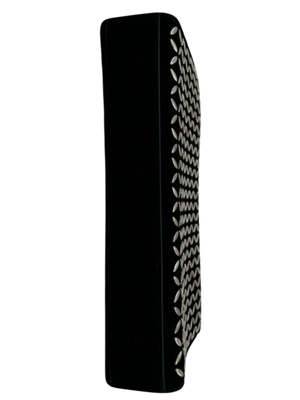 ALAÏA Suede Geometric accented Clutch