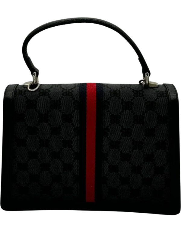 Gucci X BALENCIAGA BB Supreme Monogram Top Handle Bag