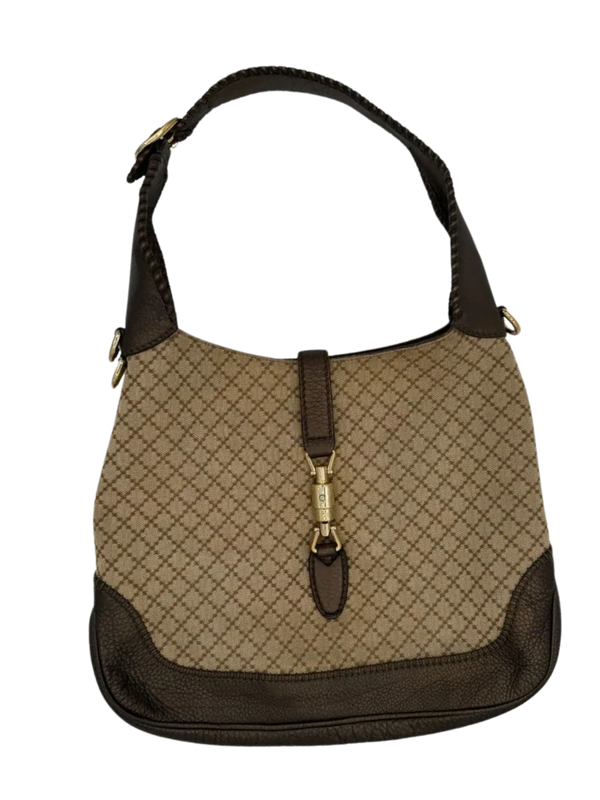 Gucci Jackie Bag in Brown Diamante