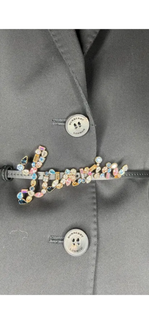 Lanvin Jewelled Logo Detailed Belt