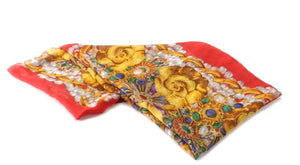 Chanel Gripoix Silk/Chiffon Scarf Large