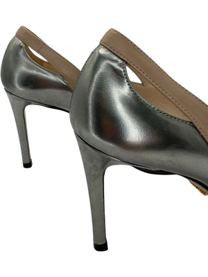 Prada Nude/Metallic Pointed Toe Heels - 39 *NEW*