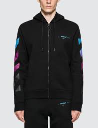 Off-White Gradient Arrows Zip Hoodie – Black – Men’s Size S
