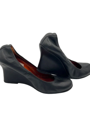 Lanvin Leather Wedges- Vintage