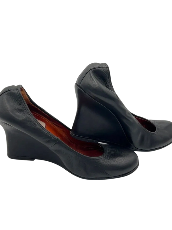 Lanvin Leather Wedges- Vintage