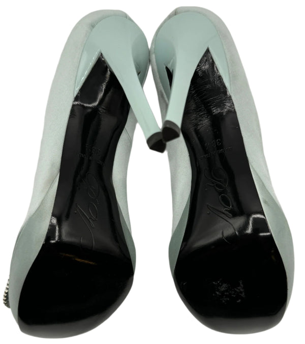 Roger Vivier Trompette Satin Heels - Sz 39.5