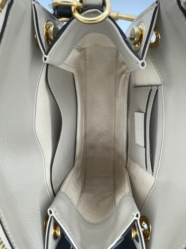 Chloe Calfskin Suede Small Roy Bag Motty Grey *NEW*