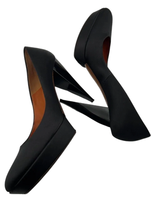 Lanvin 2006 Silk Satin Platforms