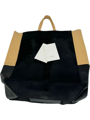 Celine Ponyhair Vertical Bi Color Cabas Tote *NEW*