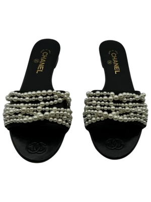 Chanel Pre-Fall 2017 Interlocking CC Logo Slides *NEW*