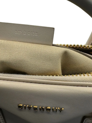 Givenchy Calfskin Studded Antigona Ecru