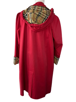 Burberry Nova Check Hooded Trench Coat