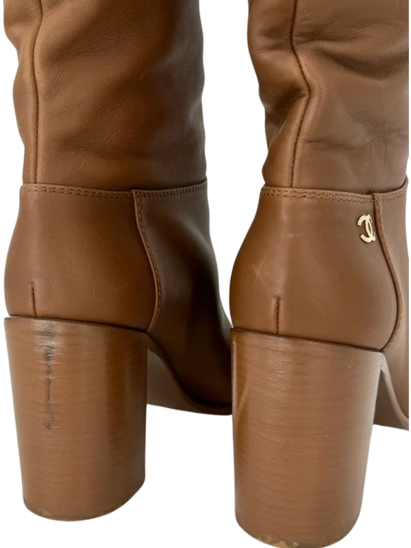Chanel Caramel Boots
