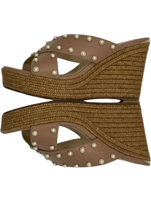 Jimmy Choo Dovina Studded Wedge Sandals *NEW*
