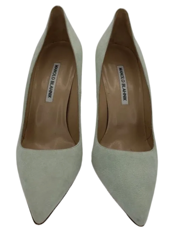Manolo Blahnik BB 105mm Suede Pumps