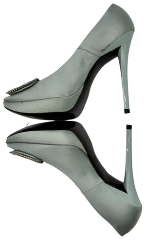 Roger Vivier Trompette Satin Heels - Sz 39.5