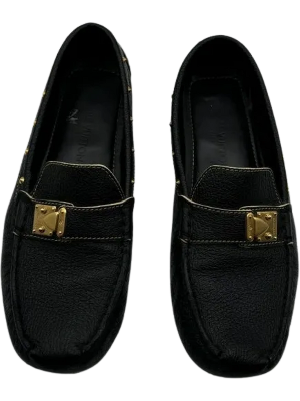 Louis Vuitton Goatskin Studded Suhali Loafers