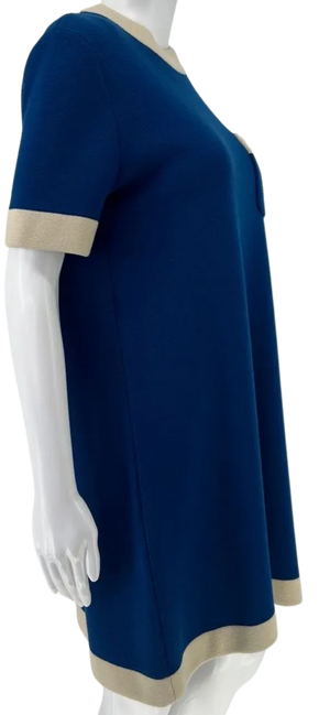 Gucci Blue Knit Wool Mini Dress – Size Large