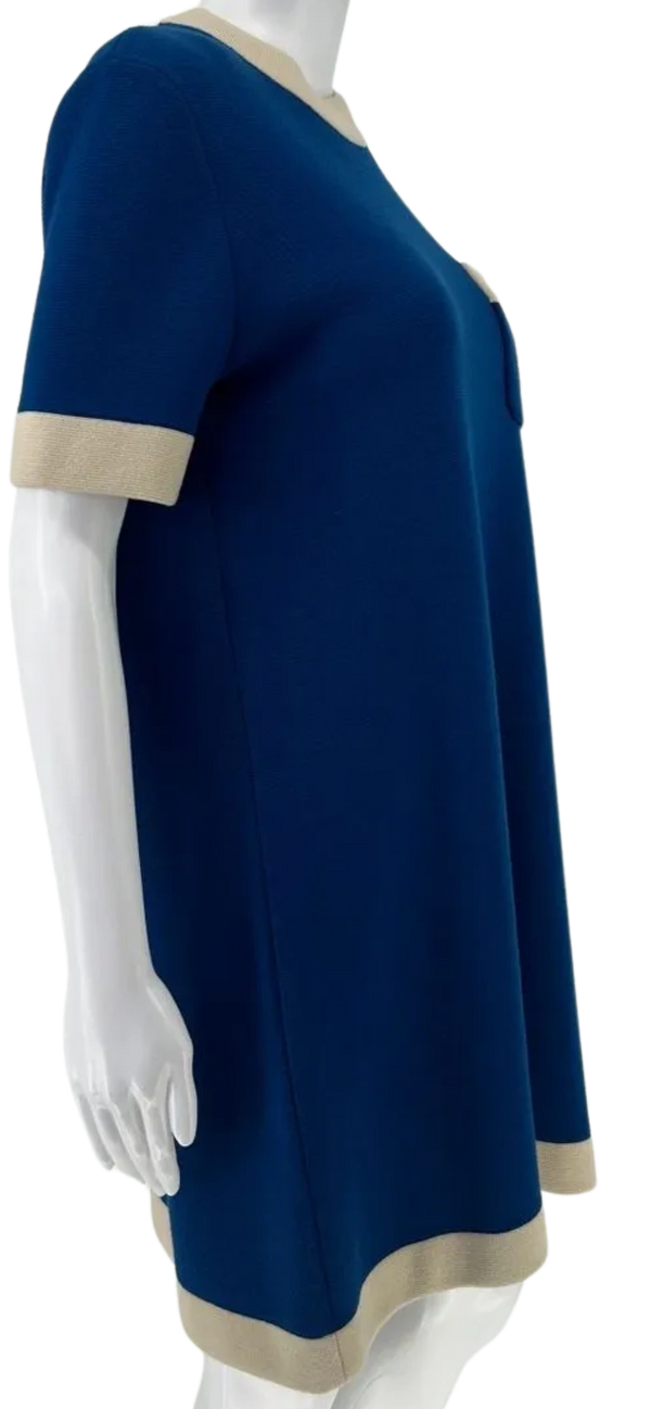 Gucci Blue Knit Wool Mini Dress – Size Large